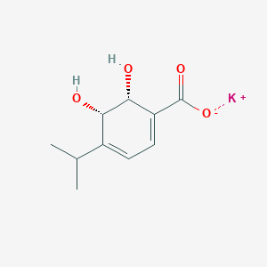 Potassium (5S,6R)-5,6-dihydroxy-4-isopropylcyclohexa-1,3-dienecarboxylate