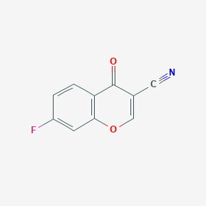 molecular formula C10H4FNO2 B1383546 7-氟-4-氧代-4H-色烯-3-腈 CAS No. 1159978-71-8
