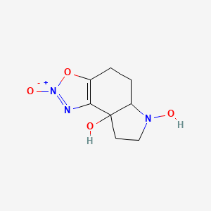 5,5a,7,8-Tetrahydro-4H-[1,2,3]oxadiazolo[4,5-e]indole-6,8a-diol 2-oxide