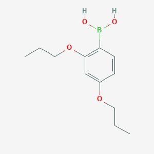 molecular formula C12H19BO4 B138355 (2,4-Dipropoxyphenyl)boronsäure CAS No. 150145-25-8