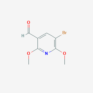 molecular formula C8H8BrNO3 B1383551 5-溴-2,6-二甲氧基吡啶-3-甲醛 CAS No. 1823332-95-1