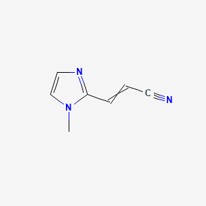 3-(1-Methyl-1H-imidazol-2-yl)prop-2-enenitrile