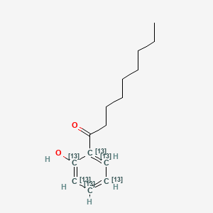 1-(6-hydroxy(1,2,3,4,5,6-13C6)cyclohexa-1,3,5-trien-1-yl)nonan-1-one