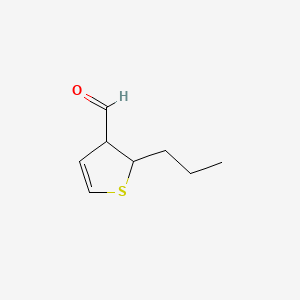 molecular formula C8H12OS B13835549 2-Propyl-3-formyldihydro-thiophene 