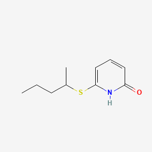 molecular formula C10H15NOS B13835566 6-pentan-2-ylsulfanyl-1H-pyridin-2-one 