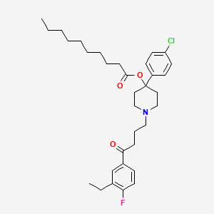 molecular formula C33H45ClFNO3 B13835575 3-Ethyl Haloperidol Decanoate 