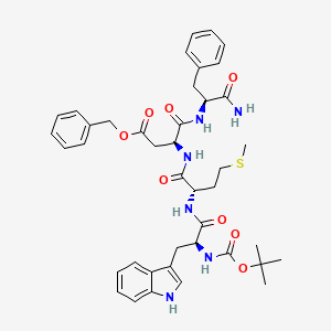 molecular formula C41H50N6O8S B1383558 Boc-(Asp(OBzl)16)-Gastrin I (13-17) (human) CAS No. 78700-57-9