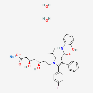 molecular formula C33H38FN2NaO8 B13835591 2-Hydroxy atorvastatin 2-hydrate monosodium salt 