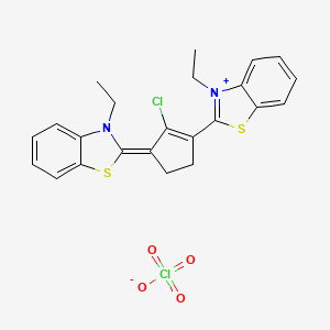 2-(2-Chloro-3-[3-ethyl-1,3-benzothiazol-2(3H)-ylidene]-1-cyclopenten-1-YL)-3-ethyl-1,3-benzothiazol-3-ium perchlorate