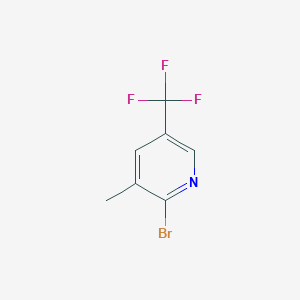 molecular formula C7H5BrF3N B1383560 2-Bromo-3-methyl-5-(trifluoromethyl)pyridine CAS No. 1211520-05-6