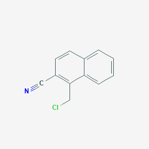 molecular formula C12H8ClN B1383561 1-(Chloromethyl)naphthalene-2-carbonitrile CAS No. 1261626-83-8
