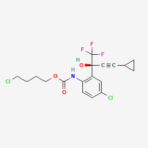 4-chlorobutyl N-[4-chloro-2-[(2S)-4-cyclopropyl-1,1,1-trifluoro-2-hydroxybut-3-yn-2-yl]phenyl]carbamate