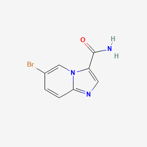 molecular formula C8H6BrN3O B1383565 6-Bromoimidazo[1,2-a]pyridine-3-carboxamide CAS No. 2044706-79-6