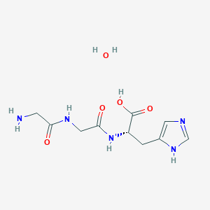 molecular formula C10H17N5O5 B13835679 H-Gly-Gly-His-OH-H2O 