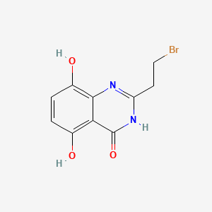 2-(2-bromoethyl)-5,8-dihydroxy-3H-quinazolin-4-one