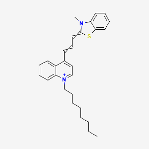 2-[3-[1-Octyl-4-(1H)quinolinylidene]-1-propenyl]-3-methylbenzothiazolium