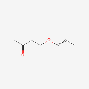 molecular formula C7H12O2 B13835730 2-Butanone, 4-(1-propenyloxy)- 