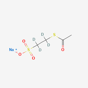 2-Acetylthioethanesulfonic Acid-d4 Sodium Salt