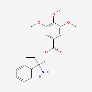 molecular formula C20H25NO5 B13835759 N,N-Didesmethyl trimebutine 