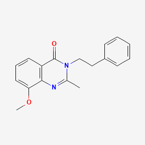 8-Methoxy-2-methyl-3-(2-phenylethyl)quinazolin-4-one