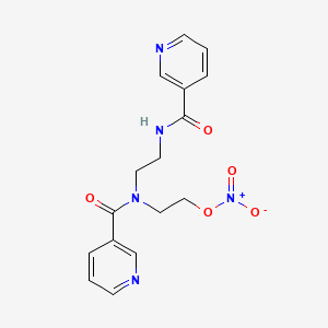 2-[(Pyridin-3-ylcarbonyl)-2-[(pyridin-3-ylcarbonyl)ethyl]amino]ethylNitrate