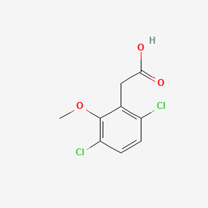 molecular formula C9H8Cl2O3 B13835845 Benzeneacetic acid, 3,6-dichloro-2-methoxy- CAS No. 3004-74-8