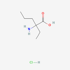 molecular formula C7H16ClNO2 B1383585 2-氨基-2-乙基戊酸盐酸盐 CAS No. 1129277-25-3