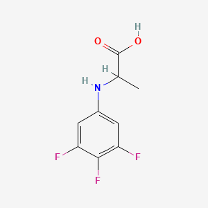 molecular formula C9H8F3NO2 B13835850 2-(3,4,5-Trifluoroanilino)propanoic acid 