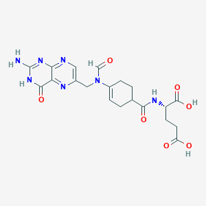 (2S)-2-[[4-[(2-amino-4-oxo-3H-pteridin-6-yl)methyl-formylamino]cyclohex-3-ene-1-carbonyl]amino]pentanedioic acid