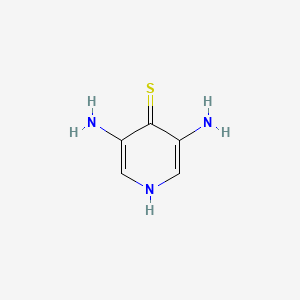 molecular formula C5H7N3S B13835882 3,5-diamino-1H-pyridine-4-thione 