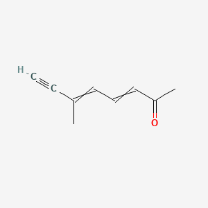 molecular formula C9H10O B13835888 6-Methylocta-3,5-dien-7-yn-2-one CAS No. 58964-85-5