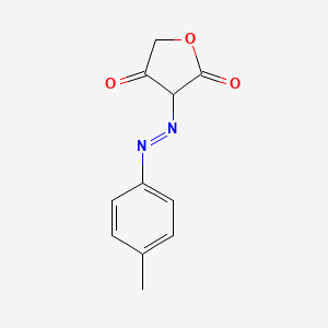 molecular formula C11H10N2O3 B13835916 3-[(4-Methylphenyl)diazenyl]oxolane-2,4-dione 