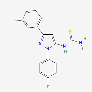 1-(1-(4-Fluorophenyl)-3-m-tolyl-1H-pyrazol-5-yl)thiourea