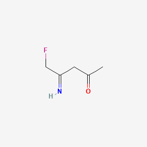 molecular formula C5H8FNO B13835930 2-Pentanone, 5-fluoro-4-imino- 