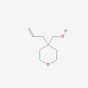molecular formula C9H16O2 B1383594 [4-(Prop-2-en-1-yl)oxan-4-yl]methanol CAS No. 441774-70-5