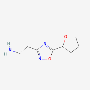 2-[5-(Tetrahydro-2-furanyl)-1,2,4-oxadiazol-3-yl]ethanamine