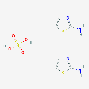 molecular formula C6H10N4O4S3 B13835952 2-Aminothiazole,sulfate 