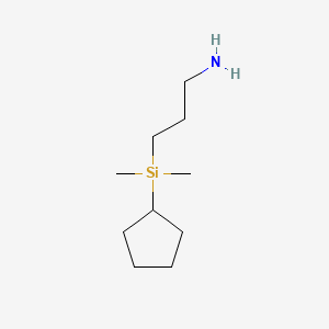 3-[Cyclopentyl(dimethyl)silyl]propan-1-amine