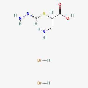 3-amino-2-methanehydrazonoylsulfanylpropanoic acid;dihydrobromide