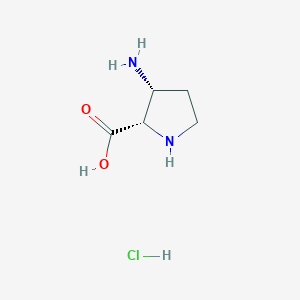 molecular formula C5H11ClN2O2 B1383600 (R)-3-Amino-L-proline HCl CAS No. 35684-65-2