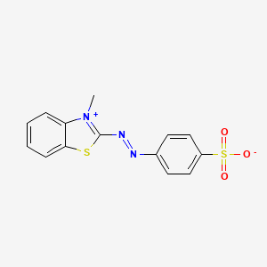 4-[(3-Methyl-1,3-benzothiazol-3-ium-2-yl)diazenyl]benzenesulfonate