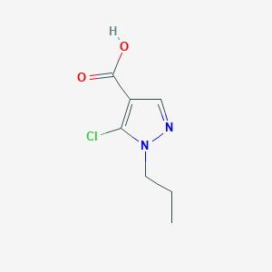 molecular formula C7H9ClN2O2 B1383602 5-chloro-1-propyl-1H-pyrazole-4-carboxylic acid CAS No. 1365942-96-6