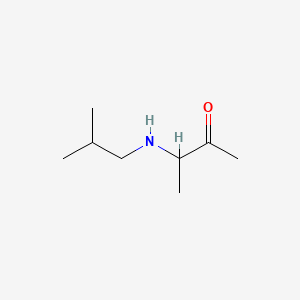 molecular formula C8H17NO B13836022 2-Butanone, 3-[(2-methylpropyl)amino]- 