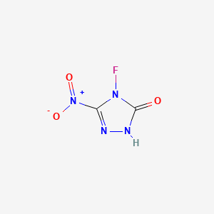 molecular formula C2HFN4O3 B13836048 4-fluoro-3-nitro-1H-1,2,4-triazol-5-one 