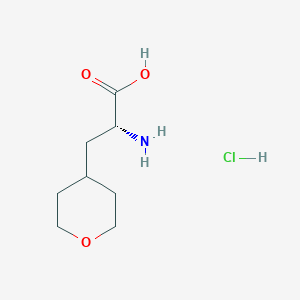 (2R)-2-Amino-3-(oxan-4-yl)propanoic acid hydrochloride