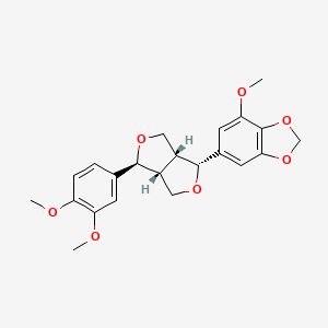 6-[(3S,3aR,6R,6aR)-3-(3,4-dimethoxyphenyl)-1,3,3a,4,6,6a-hexahydrofuro[3,4-c]furan-6-yl]-4-methoxy-1,3-benzodioxole