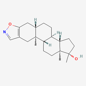 molecular formula C21H31NO2 B13836095 (1S,2S,10S,13R,14S,17S,18S)-2,17,18-trimethyl-7-oxa-6-azapentacyclo[11.7.0.02,10.04,8.014,18]icosa-4(8),5-dien-17-ol 