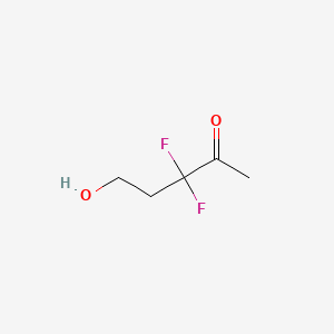 molecular formula C5H8F2O2 B13836111 3,3-Difluoro-5-hydroxypentan-2-one 