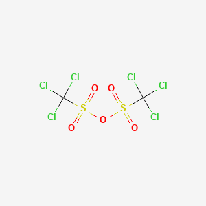 molecular formula C2Cl6O5S2 B13836127 trichloromethylsulfonyl trichloromethanesulfonate 