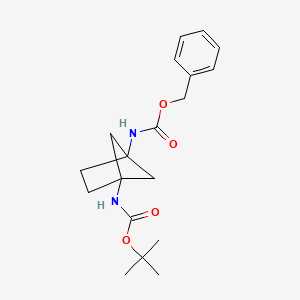 Benzyl tert-butyl bicyclo[2.1.1]hexane-1,4-diyldicarbamate